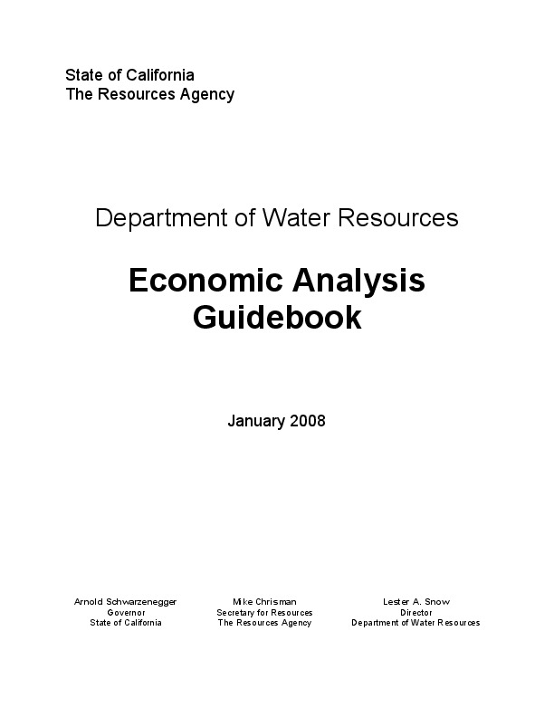 Economic Analysis Guidebook