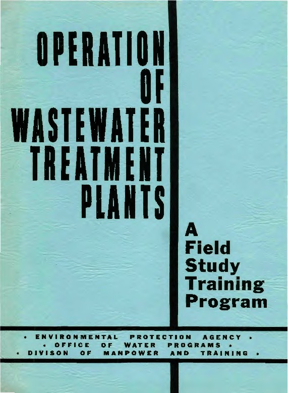 Operation of Wastewater Treatment Plants