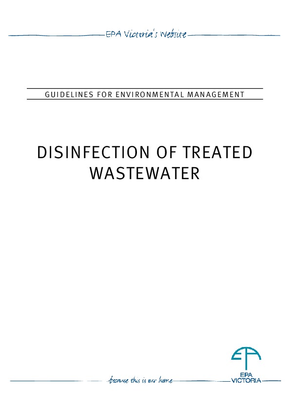 Disinfection of Treated Wastewater