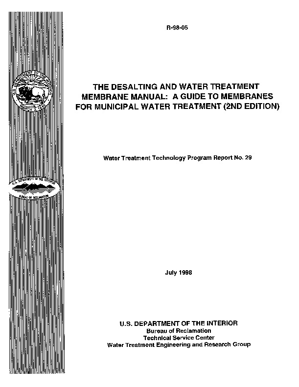 A Guide to Membranes for Municipal Water Treatment