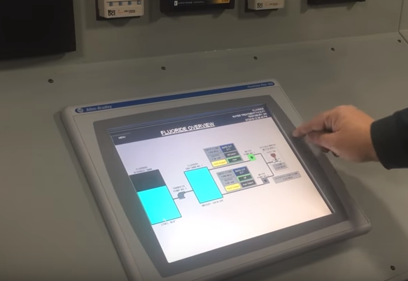 The Control Center at the Water Treatment Plant in Tewksbury, Massachusetts (VIDEO)