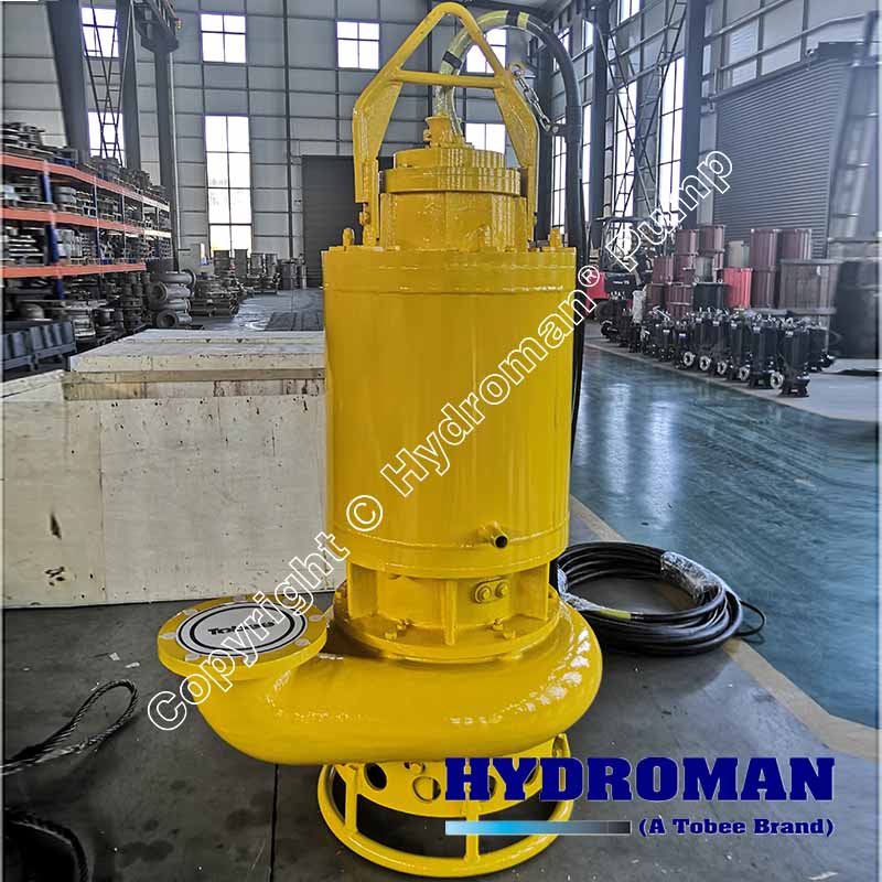 Hydroman&trade; Submersible Dredging Sand Pump with 55kw power.Sales2@tobeepump.comhttps://www.hydroman.cn/submersible-sand-pumps/electric-submersib...
