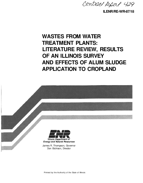 Waste from Water Treatment Plants