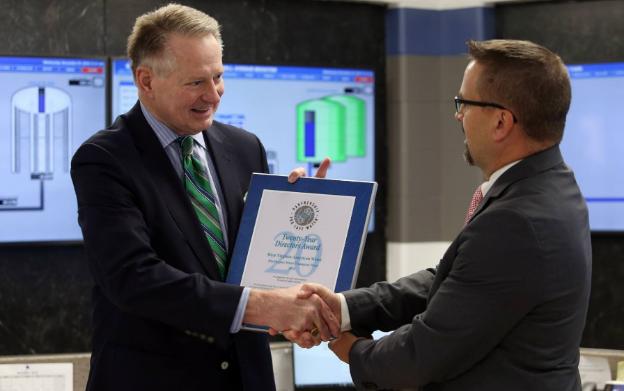 Huntington Water Treatment Plant Receives Excellence Award 20 Years in a Row