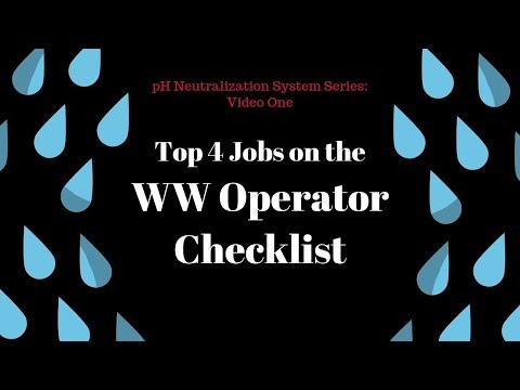 Top 4 Jobs on the Wastewater Operators Checklist (Video)